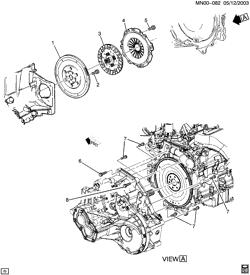 4-CYLINDER ENGINE Pontiac Grand Am 2004-2004 N CLUTCH (L61/2.2F)(M86)