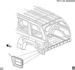 CAB AND BODY PARTS-WIPERS-MIRRORS-DOORS-TRIM-SEAT BELTS Saab 9-7X 2005-2009 T1 VALVE/BODY PRESSURE RELIEF