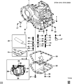 BRAKES Chevrolet Aveo Hatchback (NON CANADA AND US) 2004-2007 T AUTOMATIC TRANSMISSION PART 11 (ML4) CASE & RELATED PARTS