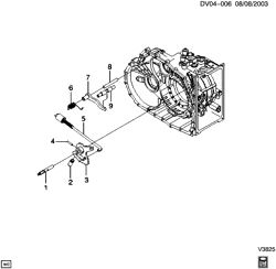 5-SPEED MANUAL TRANSMISSION Chevrolet Epica (Canada) 2004-2006 V AUTOMATIC TRANSMISSION PART 12 (MFA) (ZF 4HP 16) PARK PAWL