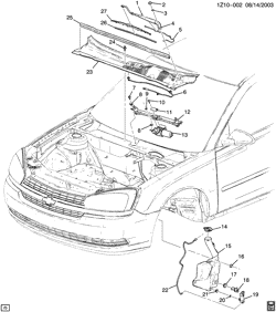 WINDSHIELD-WIPER-MIRRORS-INSTRUMENT PANEL-CONSOLE-DOORS Chevrolet Malibu (Carryover Model) 2008-2008 ZS,ZT WIPER SYSTEM/WINDSHIELD