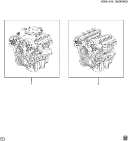 8-CYLINDER ENGINE Cadillac CTS 2005-2007 D69 ENGINE ASM & PARTIAL ENGINE (LP1/2.8T)