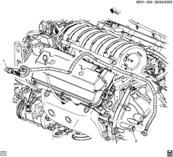 СИСТЕМА ОХЛАЖДЕНИЯ-РЕШЕТКА-МАСЛЯНАЯ СИСТЕМА Cadillac SRX 2004-2009 E ENGINE BLOCK HEATER (LH2/4.6A, 110V HEATER K05)