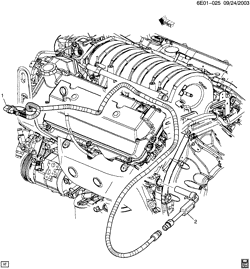 СИСТЕМА ОХЛАЖДЕНИЯ-РЕШЕТКА-МАСЛЯНАЯ СИСТЕМА Cadillac SRX 2004-2009 E ENGINE BLOCK HEATER (LH2/4.6A, 220V HEATER KA3)