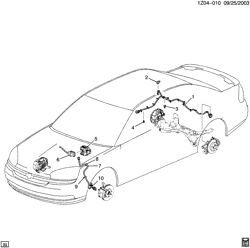 АВТОМАТИЧЕСКАЯ КОРОБКА ПЕРЕДАЧ Chevrolet Malibu (New Model) 2004-2004 Z BRAKE ELECTRICAL SYSTEM/ANTI-LOCK(JL9)