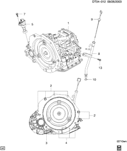 BRAKES Chevrolet Aveo Hatchback (Canada and US) 2004-2007 T AUTOMATIC TRANSMISSION (ML4) MOUNTING