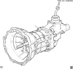 ТОРМОЗА Hummer H3 2006-2010 N1 5-SPEED MANUAL TRANSMISSION PART 1 ASSEMBLY(MA5)