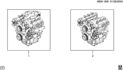 6-CYLINDER ENGINE Buick Rendezvous 2004-2006 B ENGINE ASM & PARTIAL ENGINE (LY7/3.6-7)