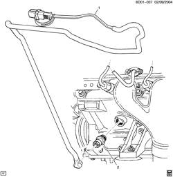COOLING SYSTEM-GRILLE-OIL SYSTEM Cadillac CTS 2006-2007 DN69 ENGINE BLOCK HEATER (LS2/6.0U, K05)