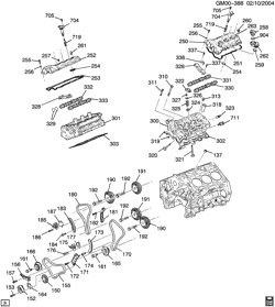 MOTOR 8 CILINDROS Cadillac CTS 2004-2004 D ENGINE ASM-3.6L V6 PART 2 CYLINDER HEAD & RELATED PARTS (LY7/3.6-7)