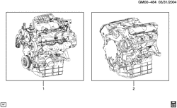 6-CYLINDER ENGINE Buick Rendezvous 2004-2005 B ENGINE ASM & PARTIAL ENGINE (LA1/3.4E)
