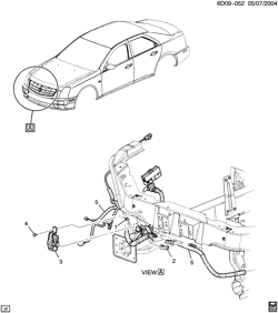BODY MOUNTING-AIR CONDITIONING-AUDIO/ENTERTAINMENT Cadillac STS 2005-2011 D29 A/C CONTROL SYSTEM SENSORS