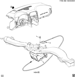 BODY MOUNTING-AIR CONDITIONING-AUDIO/ENTERTAINMENT Chevrolet Corvette 2006-2013 Y NAVIGATION ANTENNA (U3U,U3Z)