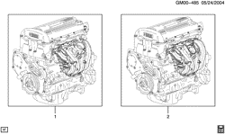 4-CYLINDER ENGINE Chevrolet Cobalt 2005-2008 A ENGINE ASM & PARTIAL ENGINE (L61/2.2F)