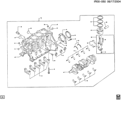 4-ЦИЛИНДРОВЫЙ ДВИГАТЕЛЬ Chevrolet Spectrum 1985-1989 R PARTIAL ENGINE (1.5K,7,1.5-9)