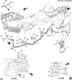 FUEL SYSTEM-EXHAUST-EMISSION SYSTEM Chevrolet Corvette 2005-2006 Y FUEL SUPPLY SYSTEM