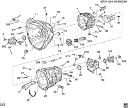 TRANSMISSÃO MANUAL 6 MARCHAS Cadillac CTS 2005-2007 D69 6-SPEED MANUAL TRANSMISSION PART 2 (MV1) CASE COMPONENTS