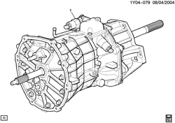 ТОРМОЗА Chevrolet Corvette 2009-2013 Y 6-SPEED MANUAL TRANSMISSION PART 1 ASSEMBLY(MH3,MM6,MZ6)