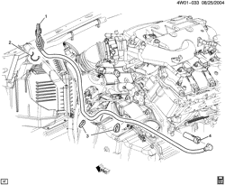 LUBRIFICAÇÃO - ARREFECIMENTO - GRADE DO RADIADOR Buick LaCrosse/Allure 2005-2007 W19 ENGINE BLOCK HEATER (LY7/3.6-7, K05)
