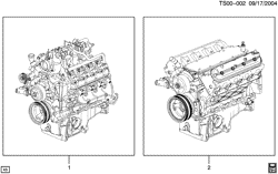 6-CYLINDER ENGINE Saab 9-7X 2008-2009 T1 ENGINE ASM & PARTIAL ENGINE (LS2/6.0H)