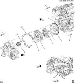 4-CYLINDER ENGINE Chevrolet Cobalt 2005-2007 AP CLUTCH (LSJ/2.0P, MU3)