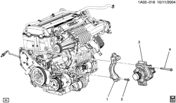 LÂMPADAS-ELÉTRICAS-IGNIÇÃO-GERADOR-MOTOR DE ARRANQUE Chevrolet Cobalt 2005-2007 AP GENERATOR MOUNTING (LSJ/2.0P)