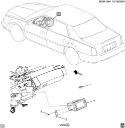 BODY MOUNTING-AIR CONDITIONING-AUDIO/ENTERTAINMENT Cadillac Deville 2002-2005 KE,KF NAVIGATION SYSTEM