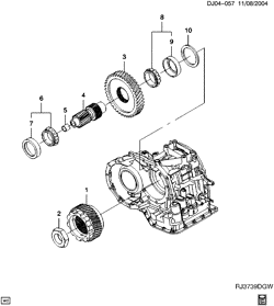 TRANSMISSÃO MANUAL 4 MARCHAS Chevrolet Optra 2004-2007 J AUTOMATIC TRANSMISSION (ML4) PART 3 GEAR COUNTER DRIVE