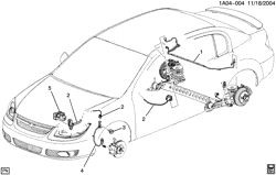 FREINS Chevrolet Cobalt 2005-2010 A SYSTÈME ÉLECTRIQUE DE FREINAGE/ANTIBLOCAGE(JL9,JM4)
