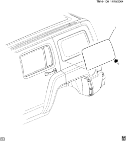 CAB AND BODY PARTS-WIPERS-MIRRORS-DOORS-TRIM-SEAT BELTS Hummer H3 (Left Hand Drive) 2006-2008 N1 WINDOWS/BODY SIDE