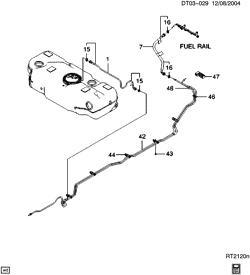 FUEL SYSTEM-EXHAUST-EMISSION SYSTEM Chevrolet Aveo Sedan (Canada and US) 2004-2008 T FUEL SUPPLY SYSTEM