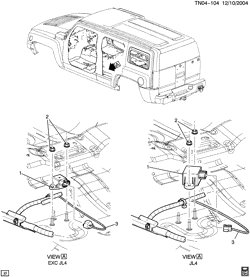 BRAKES Hummer H3 2006-2010 N1 BRAKE ELECTRICAL SYSTEM/LONGITUDINAL ACCELEROMETER