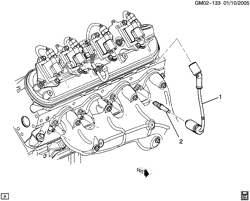 STARTER-GENERATOR-IGNITION-ELECTRICAL-LAMPS Chevrolet Camaro Convertible 2011-2015 ES SPARK PLUG WIRING (LS3/6.2W,L99/6.2J)