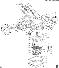 BRAKES Chevrolet Caprice 1982-1986 B AUTOMATIC TRANSMISSION (MD8) THM700-R4 A.T. CASE & RELATED PARTS