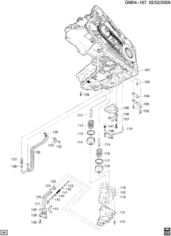 TRANSMISSÃO MANUAL 4 MARCHAS Buick Century 1984-1986 A AUTOMATIC TRANSMISSION (ME9) PART 2 THM440-T4 CASE & RELATED PARTS