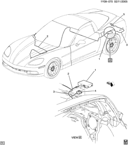 BODY MOUNTING-AIR CONDITIONING-AUDIO/ENTERTAINMENT Chevrolet Corvette 2005-2005 Y07 VEHICLE INFORMATION SYSTEM (UZD)