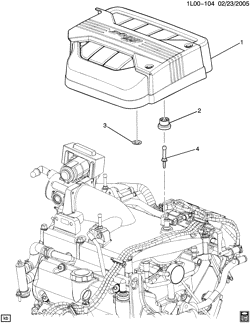 6-CYLINDER ENGINE Pontiac Torrent 2006-2009 L INTAKE MANIFOLD SHIELD/COVERS (LNJ/3.4F)