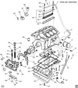 MOTOR 6 CILINDROS Cadillac Catera 1997-1998 V ENGINE ASM-3.0L V6 PART 3 OIL PUMP, PAN AND RELATED PARTS