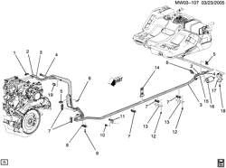 FUEL SYSTEM-EXHAUST-EMISSION SYSTEM Buick Regal 2000-2004 WF FUEL SUPPLY SYSTEM (L67/3.8-1)