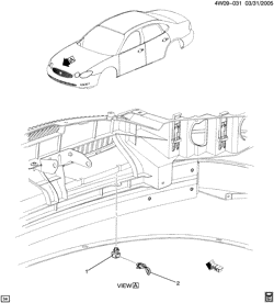 SUP. DE CARR. - AIR CLIM.- AUDIO/DIVERTISSEMENT Buick LaCrosse/Allure 2005-2009 W19 SONDE/TEMPÉRATURE (UH8)