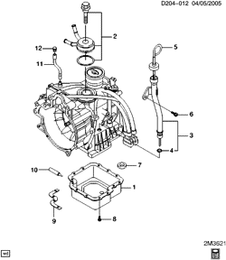 BRAKES Chevrolet Spark 2006-2007 M AUTOMATIC TRANSMISSION PART 2 (MFL) OIL PAN & RELATED PARTS