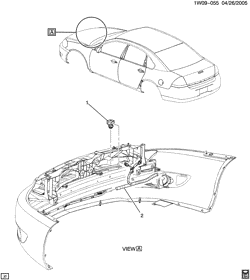 BODY MOUNTING-AIR CONDITIONING-AUDIO/ENTERTAINMENT Chevrolet Impala 2006-2016 W SENSOR/TEMPERATURE OUTSIDE AMBIENT