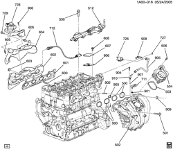 MOTOR 4 CILINDROS Chevrolet Cobalt 2006-2008 A ENGINE ASM-2.2L L4 PART 5 MANIFOLDS & FUEL RELATED PARTS (L61/2.2F)
