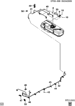 FUEL SYSTEM-EXHAUST-EMISSION SYSTEM Chevrolet Aveo Sedan (NON CANADA AND US) 2004-2004 T FUEL SUPPLY SYSTEM