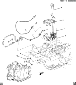 BRAKES Chevrolet Malibu 2006-2007 Z SHIFT CONTROL/AUTOMATIC TRANSMISSION (M15)