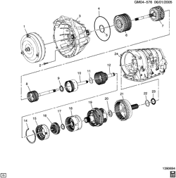 AUTOMATIC TRANSMISSION Cadillac SRX 2004-2009 E AUTOMATIC TRANSMISSION (MX5) (5L40E) CLUTCH ASSEMBLIES AND RELATED PARTS