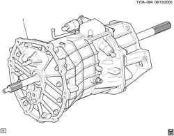 AUTOMATIC TRANSMISSION Chevrolet Corvette 1997-2004 Y 6-SPEED MANUAL TRANSMISSION PART 1 ASSEMBLY(MM6)
