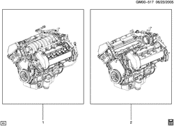 6-CYLINDER ENGINE Buick Lucerne 2006-2008 H ENGINE ASM & PARTIAL ENGINE (LD8/4.6Y)