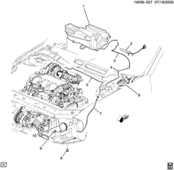 КРЕПЛЕНИЕ КУЗОВА-КОНДИЦИОНЕР-АУДИОСИСТЕМА Chevrolet Lumina 2000-2001 W69 A/C CONTROL SYSTEM- VACUUM