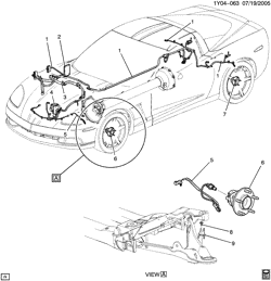 ТОРМОЗА Chevrolet Corvette 2005-2013 Y BRAKE ELECTRICAL SYSTEM/ANTILOCK